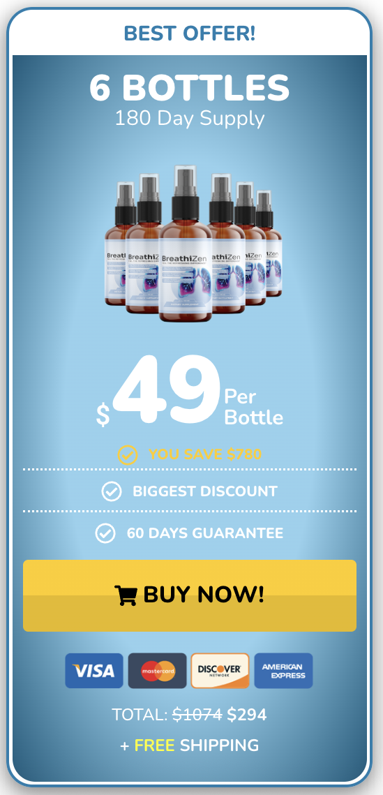 Breathizen Buy Six Bottles