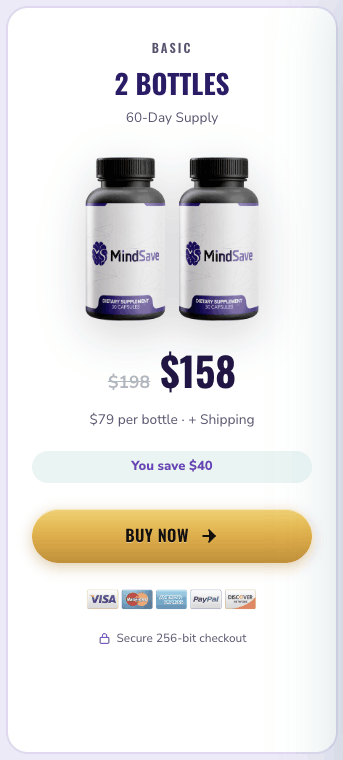MindSave 2 bottle package