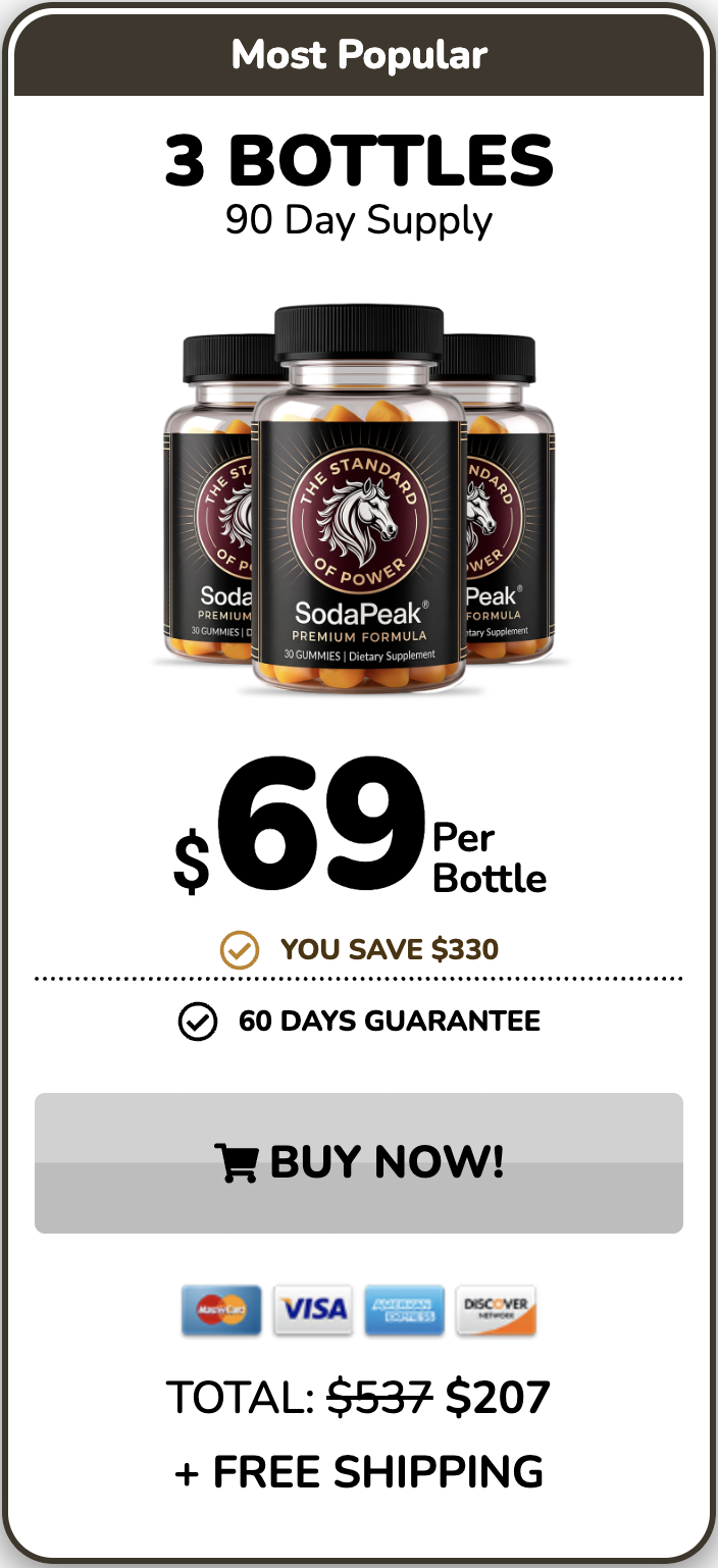 SodaPeak three bottle package